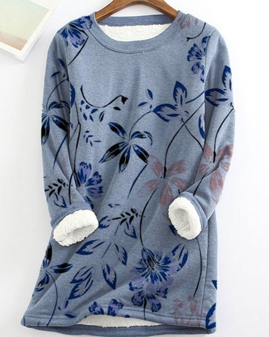 Printed cashmere base sweater with oversized sweater HF2616-04-04 Printed cashmere base sweater with oversized sweater HF2616-04-04